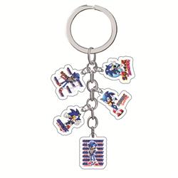 Sonic anime keychain