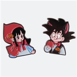 Dragon ball anime pin 2 pcs a set