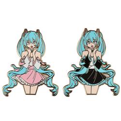 Hatsune Miku anime pin  60mm