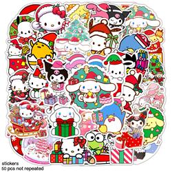 hello kitty anime waterproof stickers (50pcs a set)