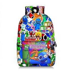 Rainbow friends anime backpack