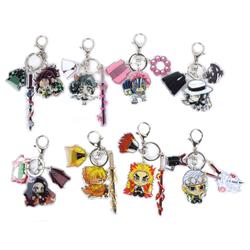 Demon slayer kimets anime keychain