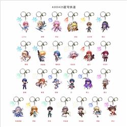 Honkai: Star Rail anime keychain