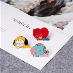 BTS anime pin