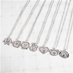 BTS anime necklace