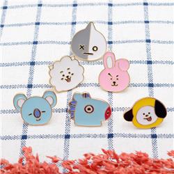 BTS anime pin