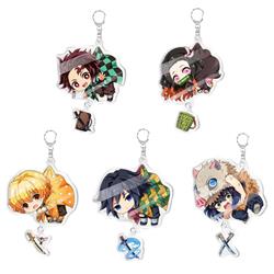 Demon slayer kimets anime keychain