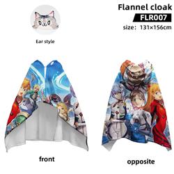 EVA anime flannel cloak 131*156cm