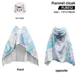 Hatsune Miku anime flannel cloak 131*156cm