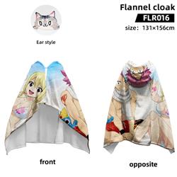 Fairy Tail anime flannel cloak 131*156cm