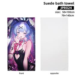 Hatsune Miku anime suede bath towel 70*140cm