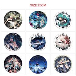 Hatsune Miku anime wall clock