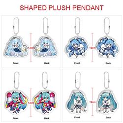 Hatsune Miku anime plush doll 12cm 5 pcs a set