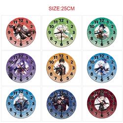 Genshin Impact anime wall clock