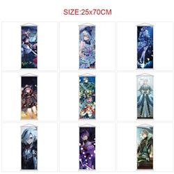 Genshin Impact anime wallscroll 25*70cm price for 5 pcs