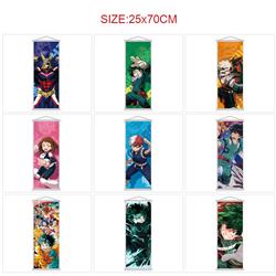 My Hero Academia anime wallscroll 25*70cm price for 5 pcs