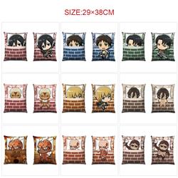 Attack on Titan anime cushion 29*38cm