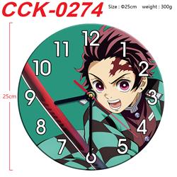 Demon slayer kimets anime wall clock