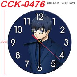 Blue Lock anime wall clock