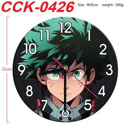 My Hero Academia anime wall clock