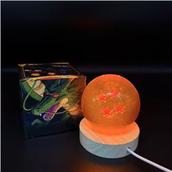 Dragon ball anime balls+lamp holders 7.6cm