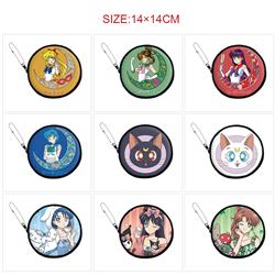 Sailor Moon Crystal anime pu wallet 14*14cm