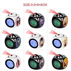 Demon slayer kimets anime projection alarm clock