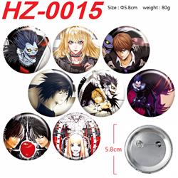 Death Note anime pin 8 pcs a set