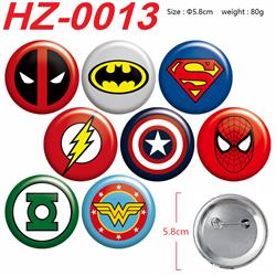 Avengers anime pin 8 pcs a set