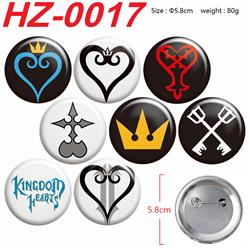 Kingdom hearts anime pin 8 pcs a set