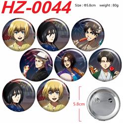 Attack on Titan anime pin 8 pcs a set