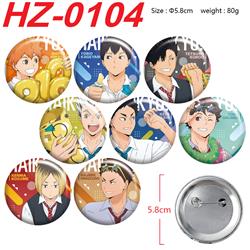 Haikyuu anime pin 8 pcs a set