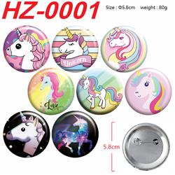 My little pony anime pin  8 pcs a set