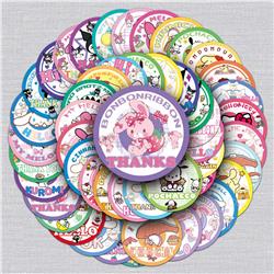 Kuromi anime waterproof stickers (50pcs a set)