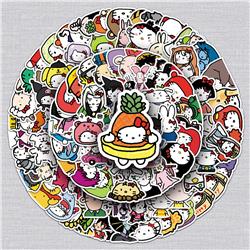 hello kitty anime waterproof stickers (102pcs a set)