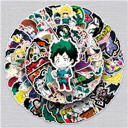 My Hero Academia anime waterproof stickers (106pcs a set)