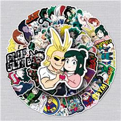 My Hero Academia anime waterproof stickers (54pcs a set)