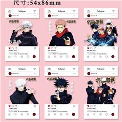 Jujutsu Kaisen anime PVC transparent card