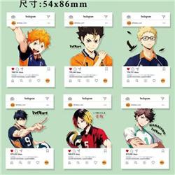 Haikyuu anime PVC transparent card