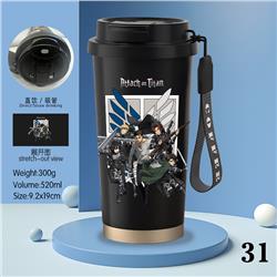 Attack on Titan anime stainless steel cup