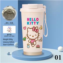 hello kitty anime stainless steel cup