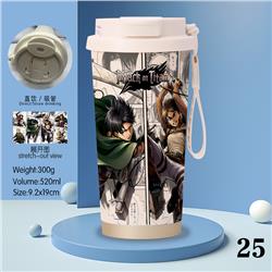 Attack on Titan anime stainless steel cup