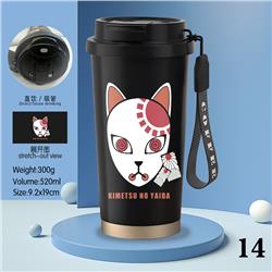 Demon slayer kimets anime stainless steel cup