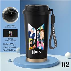 BTS anime stainless steel cup