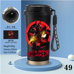 Deadpool anime stainless steel cup