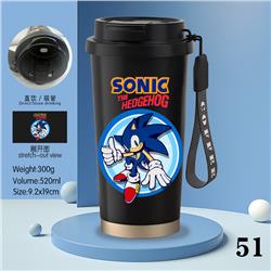 Sonic anime stainless steel cup