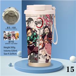 Demon slayer kimets anime stainless steel cup