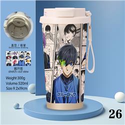 Blue Lock anime stainless steel cup