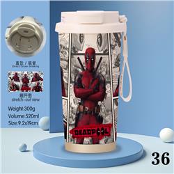 Deadpool anime stainless steel cup