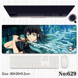 Demon slayer kimets anime Mouse pad 80*30*0.3cm